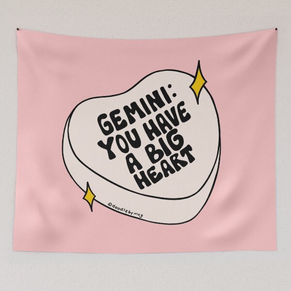 Item preview, Gemini Conversation Heart designed and sold by doodlebymeg.