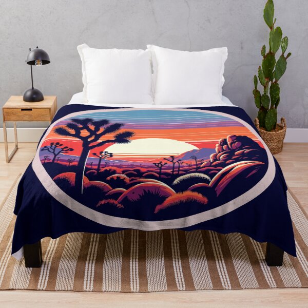 Item preview, Desert Dawn: Joshua Tree Silhouettes Against the Sunrise designed and sold by Granola Souls.