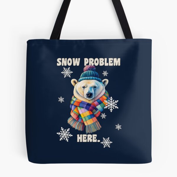 Item preview, Snowy Polar Bear Snow Problem Here Funny designed and sold by Cute & Sassy Custom Gifting Boutiques.