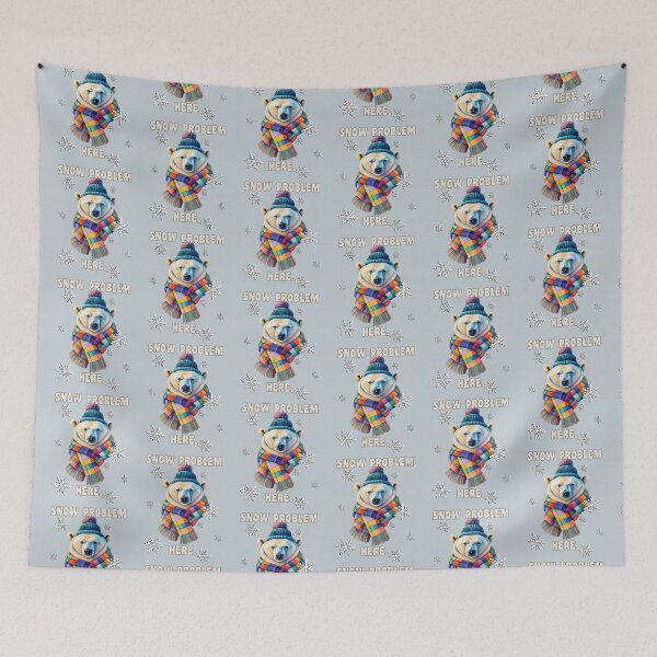 Item preview, Snowy Polar Bear Snow Problem Here Funny designed and sold by tamdevo1.