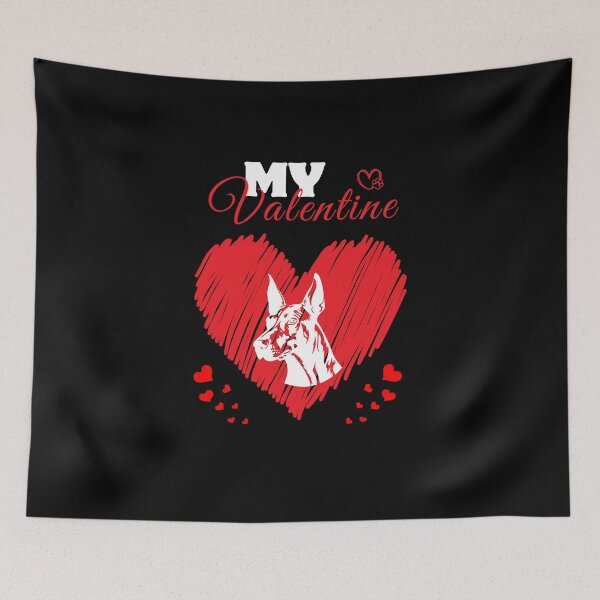 Item preview, My Valentine' Dobermann, Unique Dog Lover's Gift designed and sold by EldersRULE.