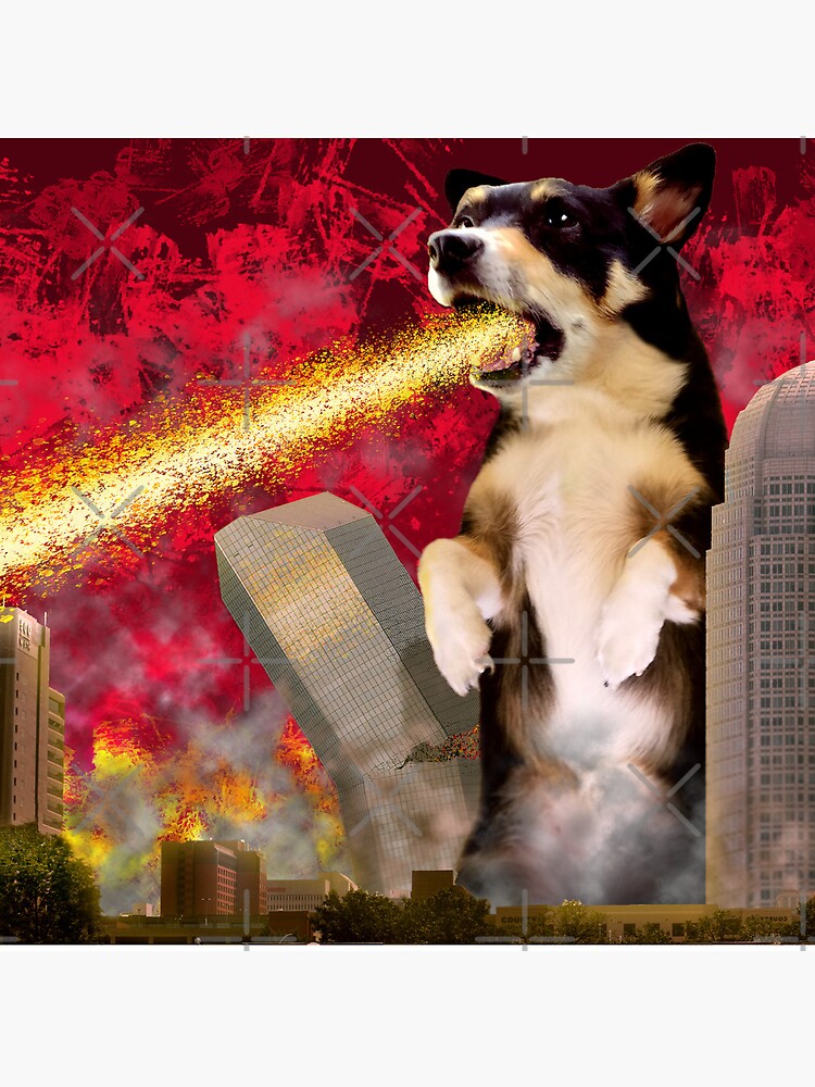 Thumbnail 5 of 5, Coasters (Set of 4), Corgzilla designed and sold by Jowcica.