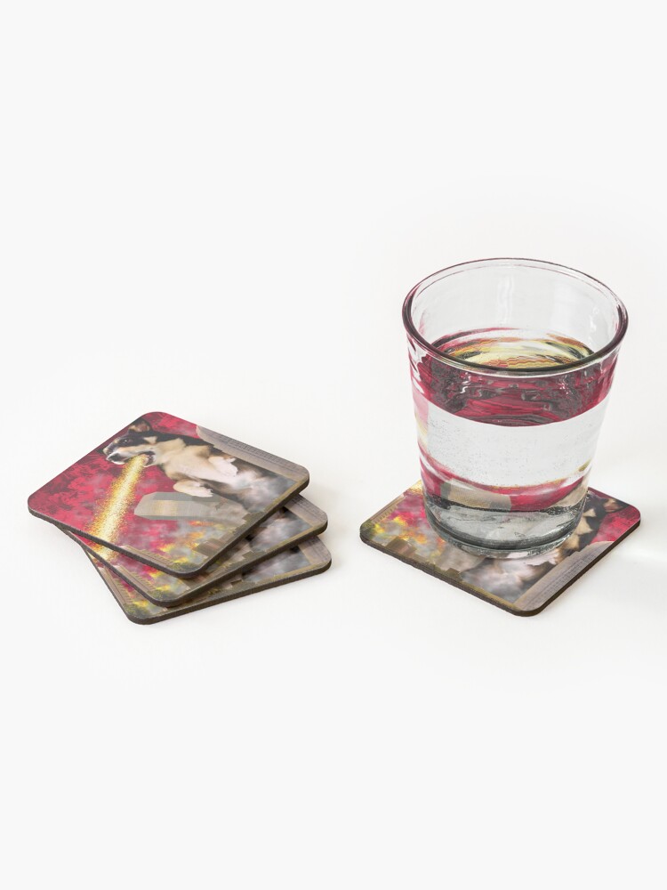 Thumbnail 2 of 5, Coasters (Set of 4), Corgzilla designed and sold by Jowcica.