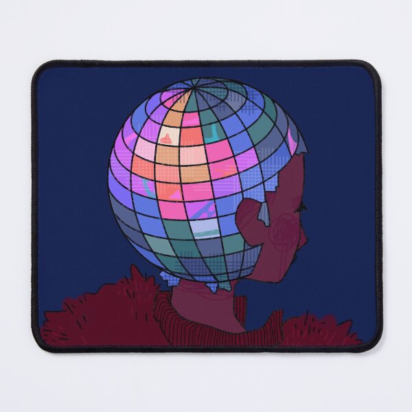 Item preview, Disco Mirror Ball Head Indie Girl designed and sold by Irrelevant Grrl.