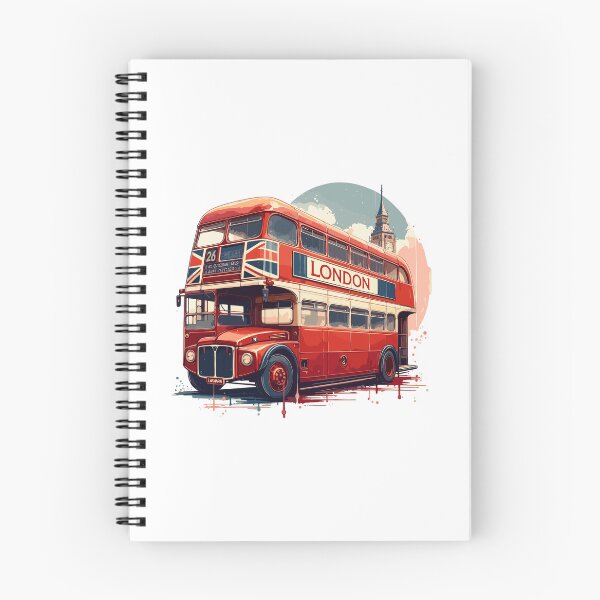 Item preview, Classic London Double-decker Bus Art designed and sold by TeddieDean-shop.