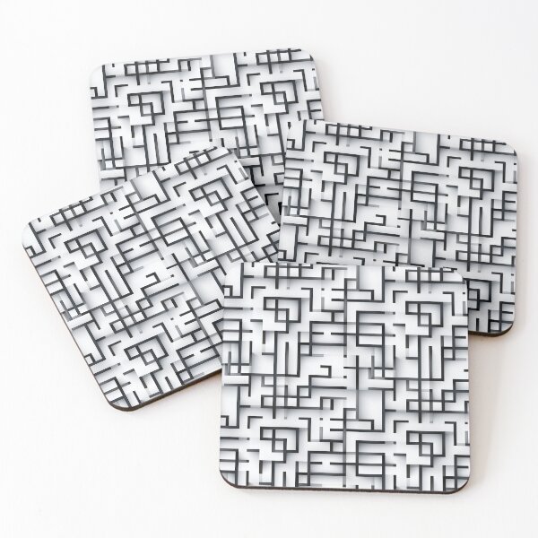 Item preview, Black and White Geometric Pattern 1 designed and sold by davidalv.