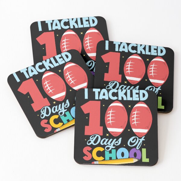 Artikelvorschau, Ich habe 100 Days Of School Football Student-Kid in Angriff genommen entworfen und verkauft von Smix Pixels.