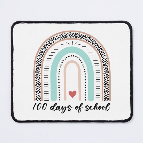 Item preview, 100 Days Of School Retro Rainbow Leopard Boho  designed and sold by Smix Pixels.