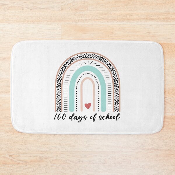 Item preview, 100 Days Of School Retro Rainbow Leopard Boho  designed and sold by Smix Pixels.