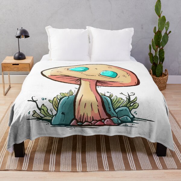 Item preview, Funny Mushroom Creature, Cottagecore Aesthetic Fairy Garden Shroom designed and sold by Carter Schmidt.