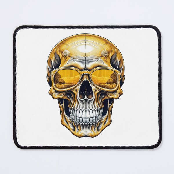 Item preview, a skull donning stylish sunglasses designed and sold by callistoshop1.