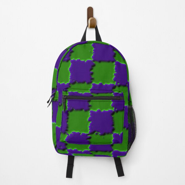 Item preview, 3D Green and Purple Splatter Checkerboard designed and sold by TheRulerofEarth.