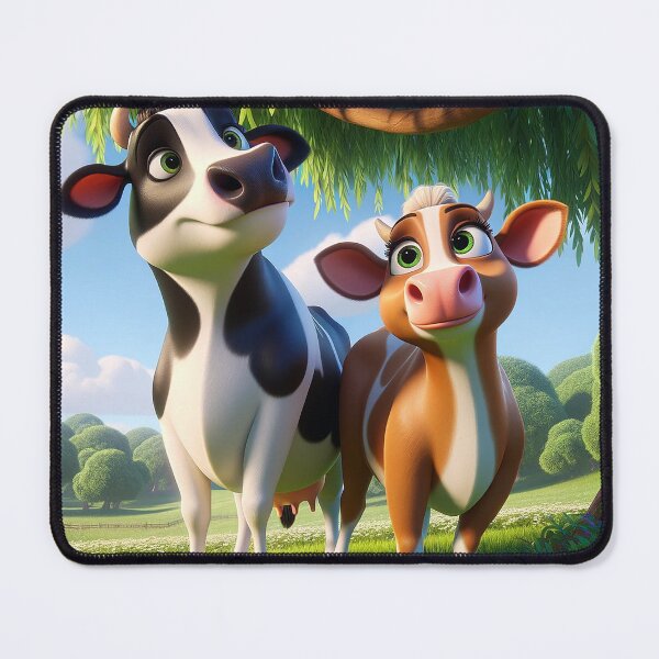 Item preview, Meadow Mischief, what are these cows up to... designed and sold by Moo-larious Creations From Down Udder.