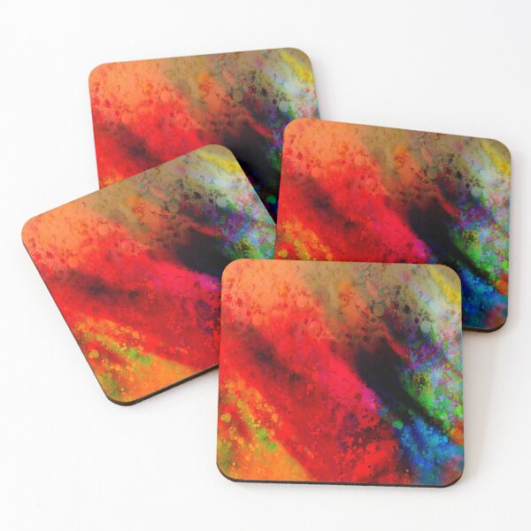 Item preview, Abstract Art Red Fiesta Color Splash  designed and sold by art64.