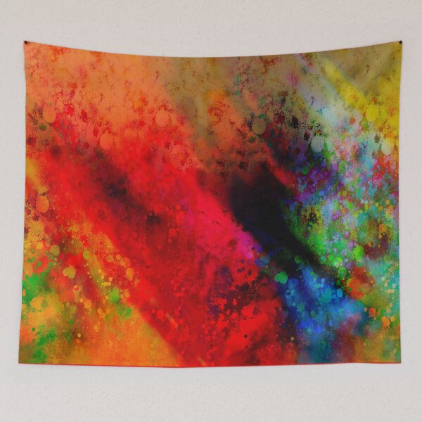 Item preview, Abstract Art Red Fiesta Color Splash designed and sold by art64.