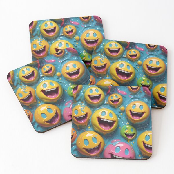 Item preview, Funny Smiley Face Pattern designed and sold by TheArtOfPat.