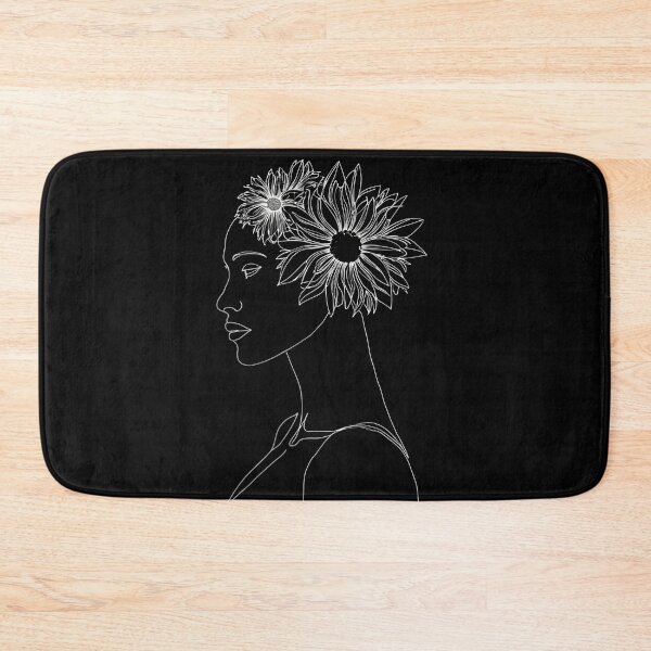Item preview, Silhouette of Grace - Floral Adornment on Elegant Profile designed and sold by LumberEchoArts.