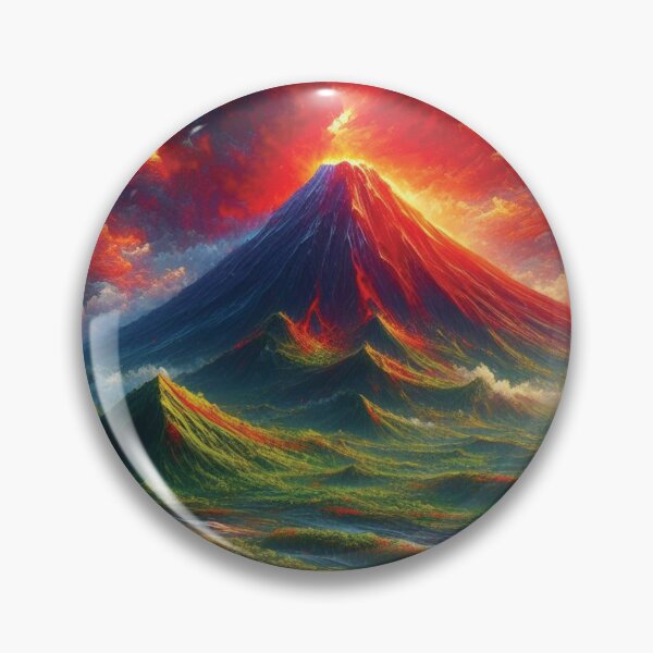 Item preview, Volcano landscape designed and sold by ready-made.