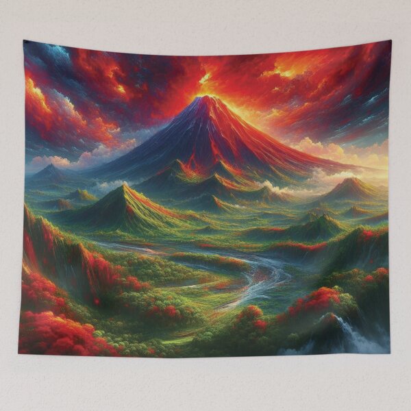 Item preview, Volcano landscape designed and sold by ready-made.