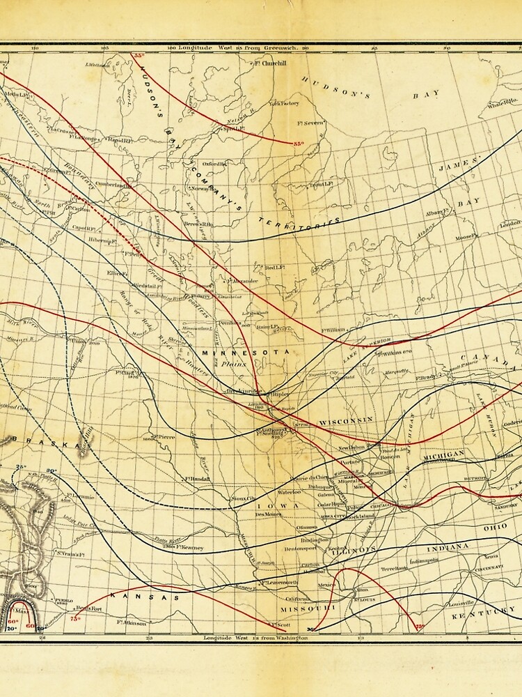 "Isothermal Chart North Of The 36th Parallel Between The Atlantic ...