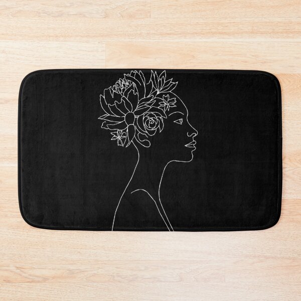 Item preview, Floral Mindfulness: Serene Woman Profile with Blossoms designed and sold by LumberEchoArts.
