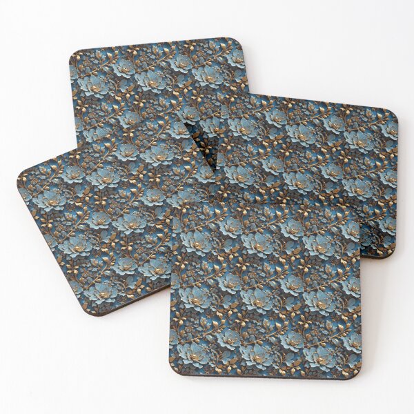 Item preview, Ethereal Bloom: baby Blue Velvet Floral Symphony designed and sold by EveStore1.