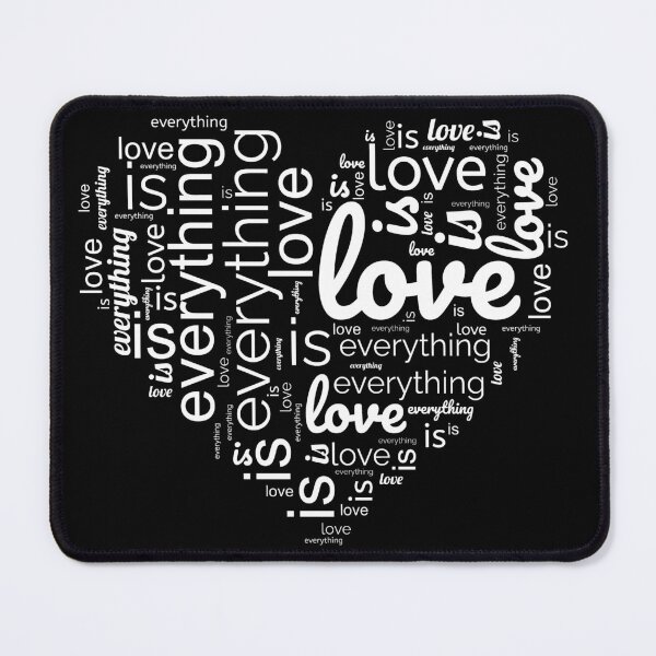 Item preview, Text "love is everything" in heart shape designed and sold by randrdesign.