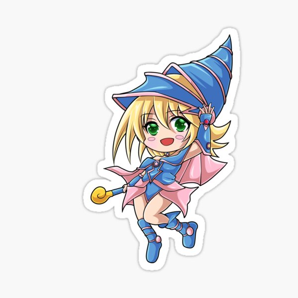 Vista previa del artículo con la obra «Chica Maga Oscura (Chibi)», diseñado y vendido por FluffyMind.