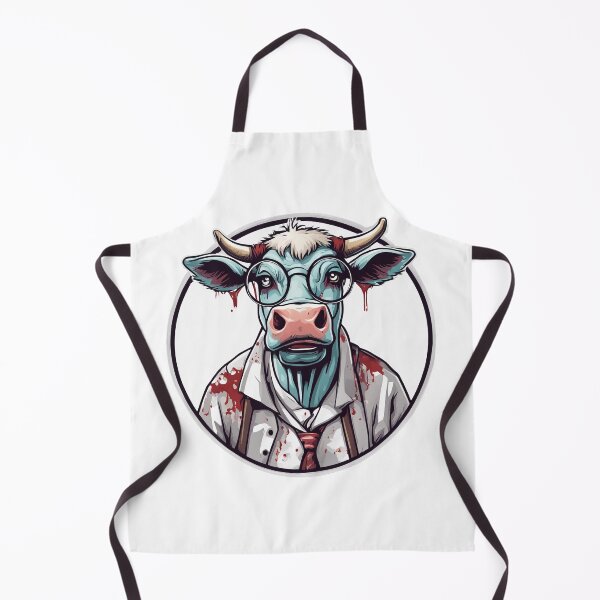 Item preview, caricature of nerdy cow , designed and sold by DarkHues.