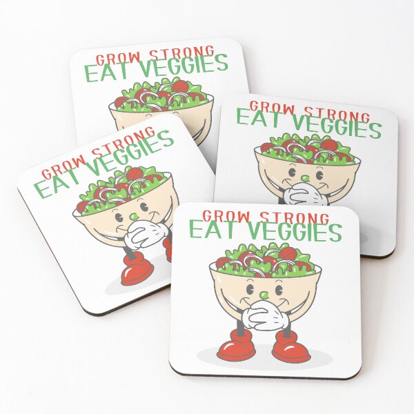 Item preview, Grow strong, Eat your veggies, Eat your greens designed and sold by Babinooart.