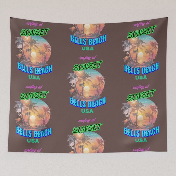 Item preview, surfing at sunset bells beach usa designed and sold by jonmobo.