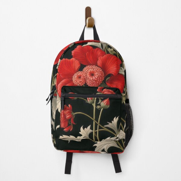 Item preview, Art Nouveau Floral Pattern Collection #1 - Red Geraniums #12 designed and sold by elektronen.