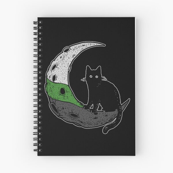 Item preview, Neutrois Cat Moon LGBT Pride Flag designed and sold by Clara Hollins.