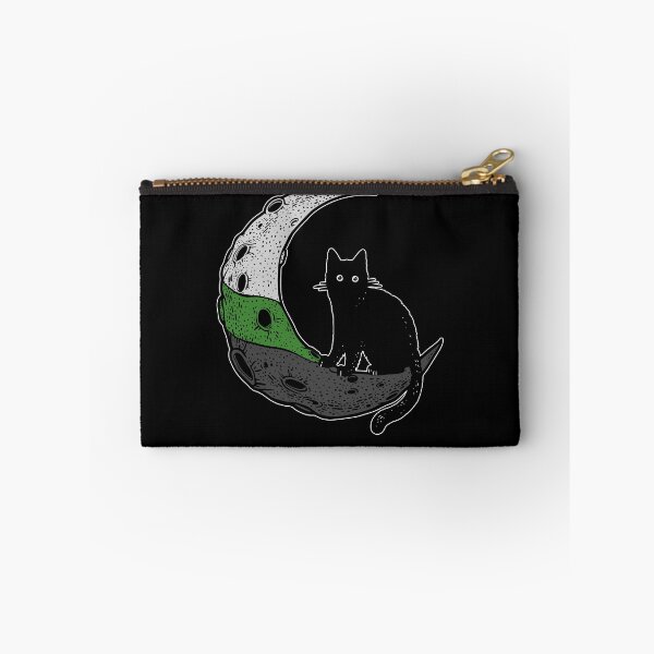 Item preview, Neutrois Cat Moon LGBT Pride Flag designed and sold by Clara Hollins.