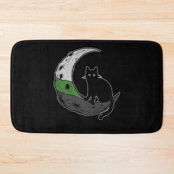 Item preview, Neutrois Cat Moon LGBT Pride Flag designed and sold by Clara Hollins.