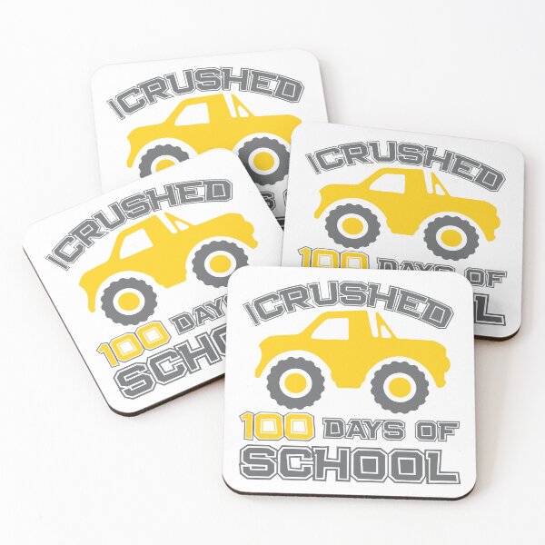 Item preview, I Crushed 100 Days Of School Monster Truck  designed and sold by Smix Pixels.