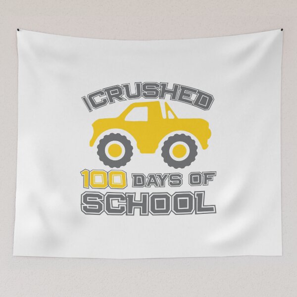 Item preview, I Crushed 100 Days Of School Monster Truck  designed and sold by Smix Pixels.