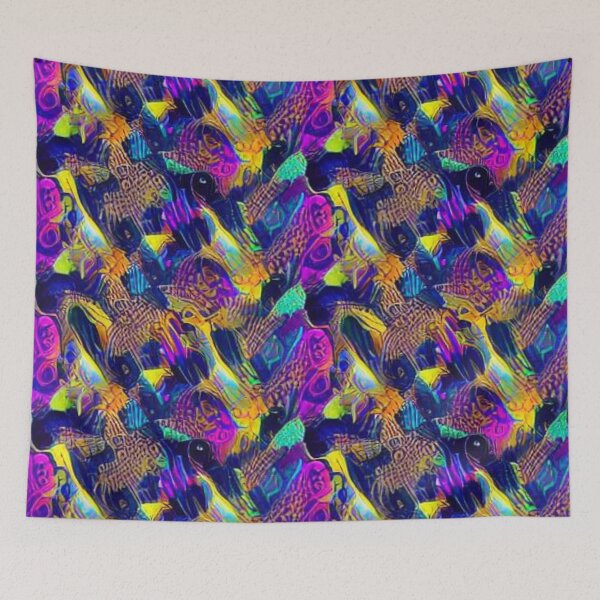 Item preview, Abstract Colorful Floral Pattern designed and sold by calibrit.