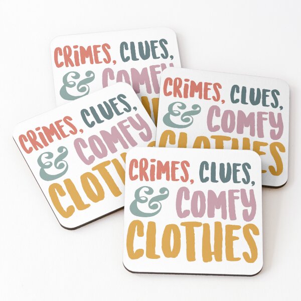 Item preview, Crimes, Clues, & Comfy Clothes designed and sold by echowood26.