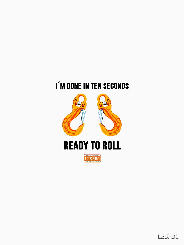 Thumbnail 7 of 7, Classic T-Shirt, Yellow Towing Hooks - Ten Seconds designed and sold by L2SFBC.
