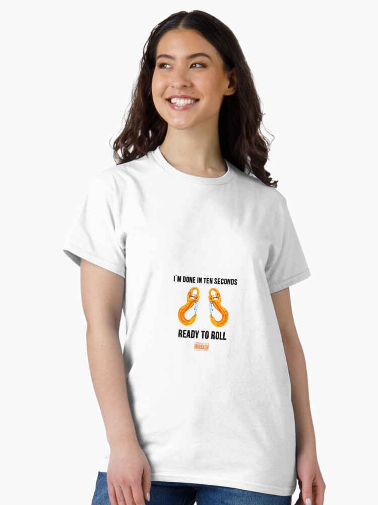 Thumbnail 1 of 7, Classic T-Shirt, Yellow Towing Hooks - Ten Seconds designed and sold by L2SFBC.