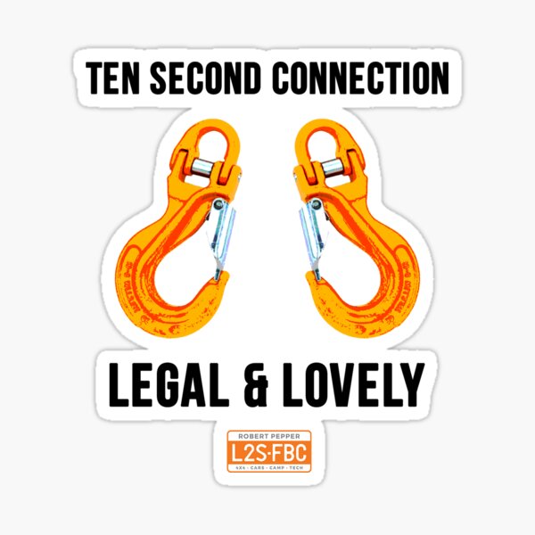 Yellow Hooks - Legal and Lovely Sticker