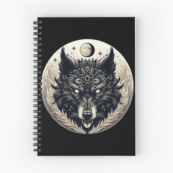 Item preview, wolf and moon emblem designed and sold by silence28.