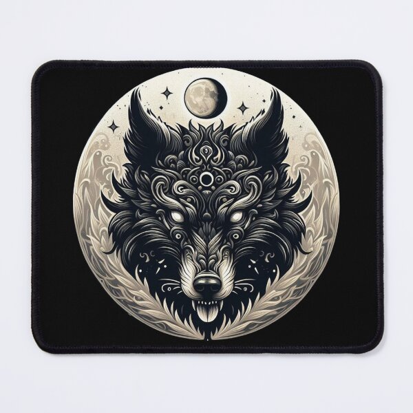 Item preview, wolf and moon emblem designed and sold by silence28.