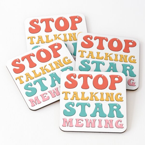 Item preview, Stop talking start mewing designed and sold by Catsloversdotme.