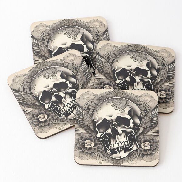 Item preview, Skull tattoo designed and sold by MatrixTattoo.
