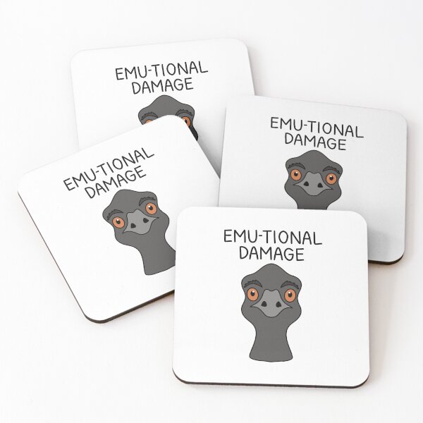 Item preview, EMU-TIONAL DAMAGE designed and sold by chicorycreative.