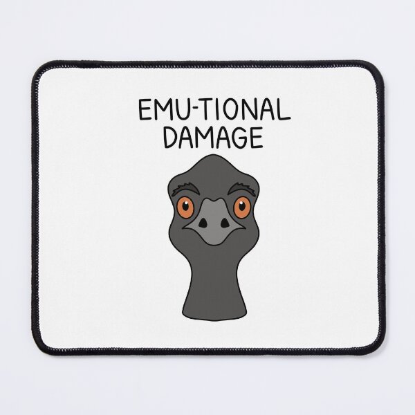 Item preview, EMU-TIONAL DAMAGE designed and sold by chicorycreative.