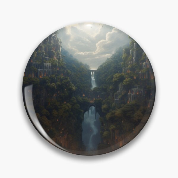 Item preview, City in the forest on the mountains designed and sold by BenenekStore.