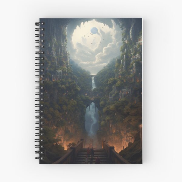 Item preview, City in the forest on the mountains designed and sold by BenenekStore.